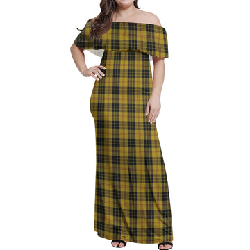 MacLeod Tartan Off Shoulder Long Dress