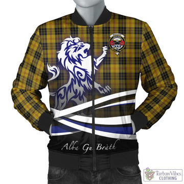 MacLeod Tartan Bomber Jacket with Alba Gu Brath Regal Lion Emblem