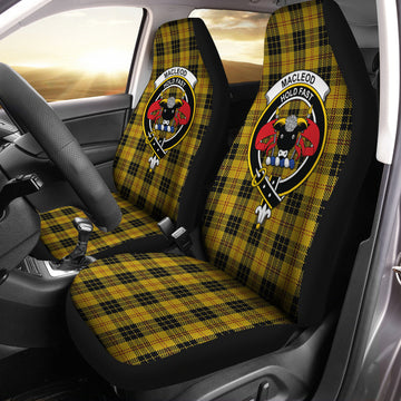 MacLeod Tartan Car Seat Cover with Family Crest