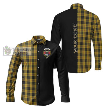 MacLeod Tartan Long Sleeve Button Shirt with Family Crest and Half Of Me Style