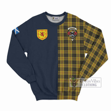 MacLeod Tartan Sweatshirt Alba with Scottish Lion Royal Arm Half Style