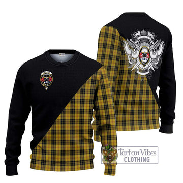 MacLeod Tartan Ugly Sweater with Family Crest and Military Logo Style