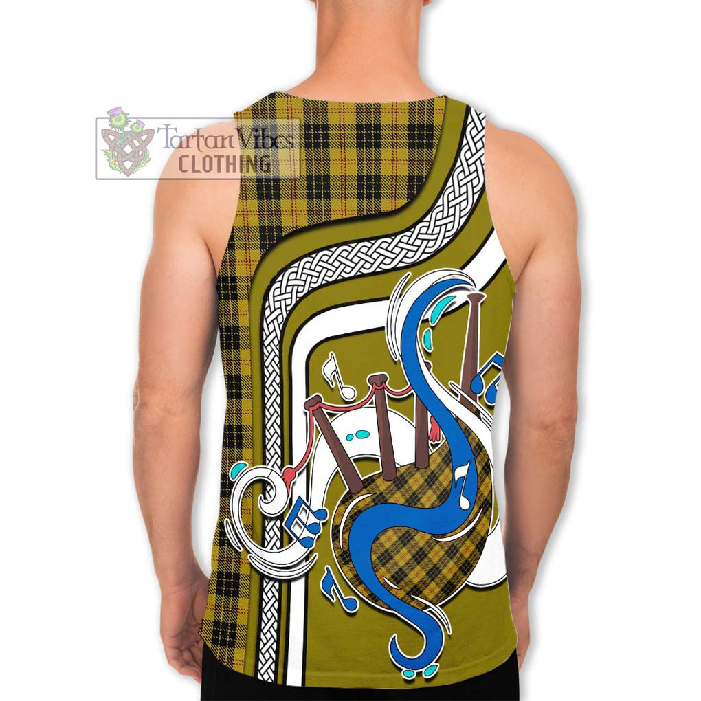 MacLeod Tartan Men's Tank Top with Epic Bagpipe Style - Tartanvibesclothing Shop