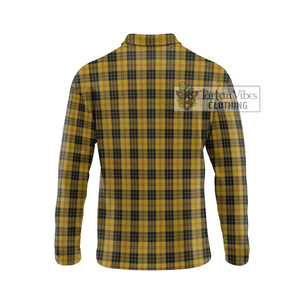 MacLeod Tartan Long Sleeve Polo Shirt with Family Crest DNA In Me Style - Tartanvibesclothing Shop