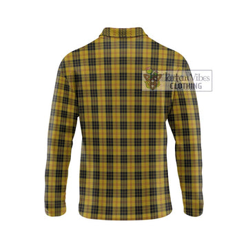 MacLeod Tartan Long Sleeve Polo Shirt with Family Crest DNA In Me Style