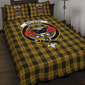 MacLeod Tartan Quilt Bed Set with Family Crest