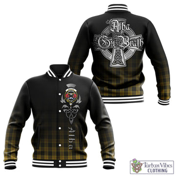 MacLeod Tartan Baseball Jacket Featuring Alba Gu Brath Family Crest Celtic Inspired