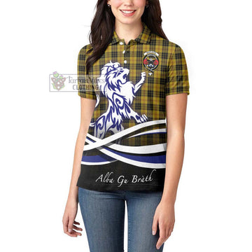 MacLeod Tartan Women's Polo Shirt with Alba Gu Brath Regal Lion Emblem