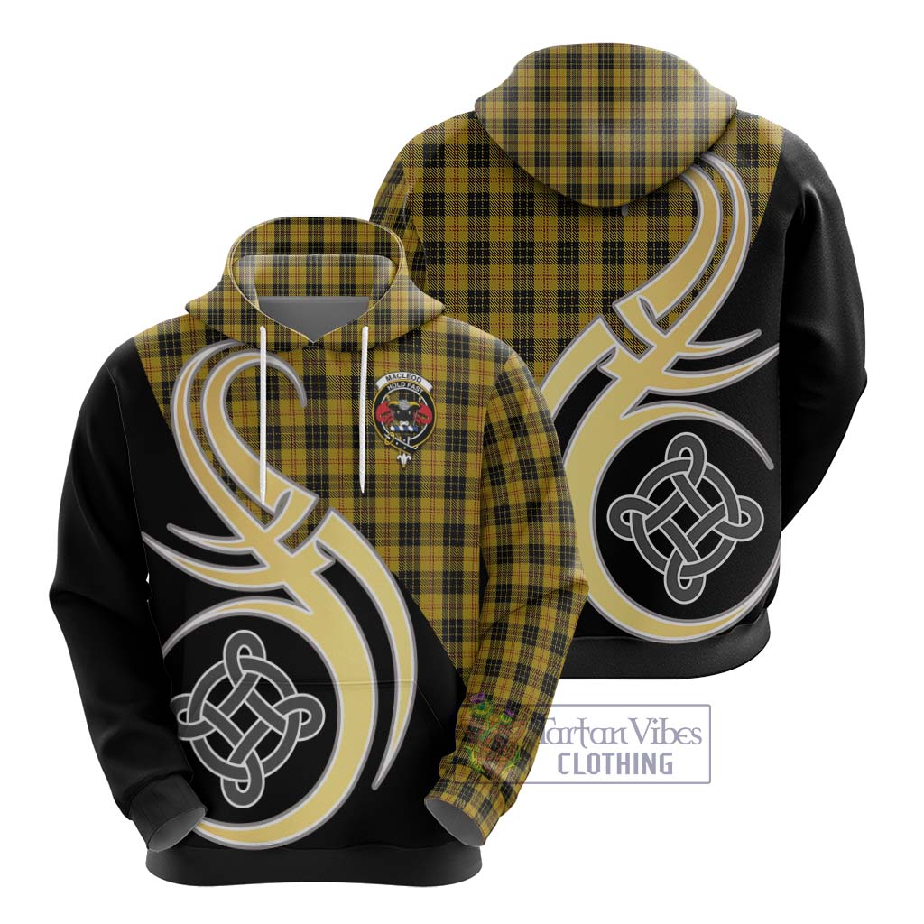 MacLeod Tartan Hoodie with Family Crest and Celtic Symbol Style - Tartan Vibes Clothing