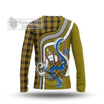 MacLeod Tartan Long Sleeve T-Shirt with Epic Bagpipe Style