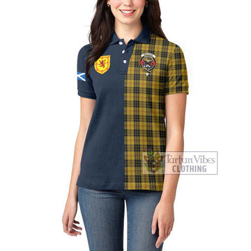 MacLeod Tartan Women's Polo Shirt Alba with Scottish Lion Royal Arm Half Style