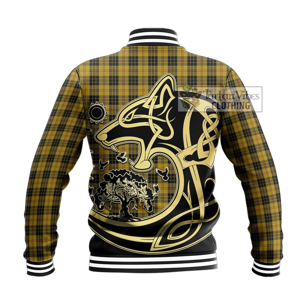 MacLeod Tartan Baseball Jacket with Family Crest Celtic Wolf Style - Tartan Vibes Clothing