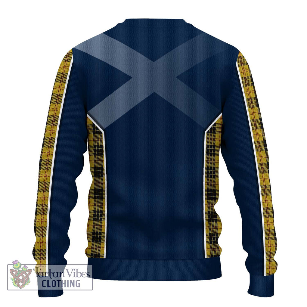 MacLeod Tartan Knitted Sweater with Family Crest and Lion Rampant Vibes Sport Style - Tartan Vibes Clothing