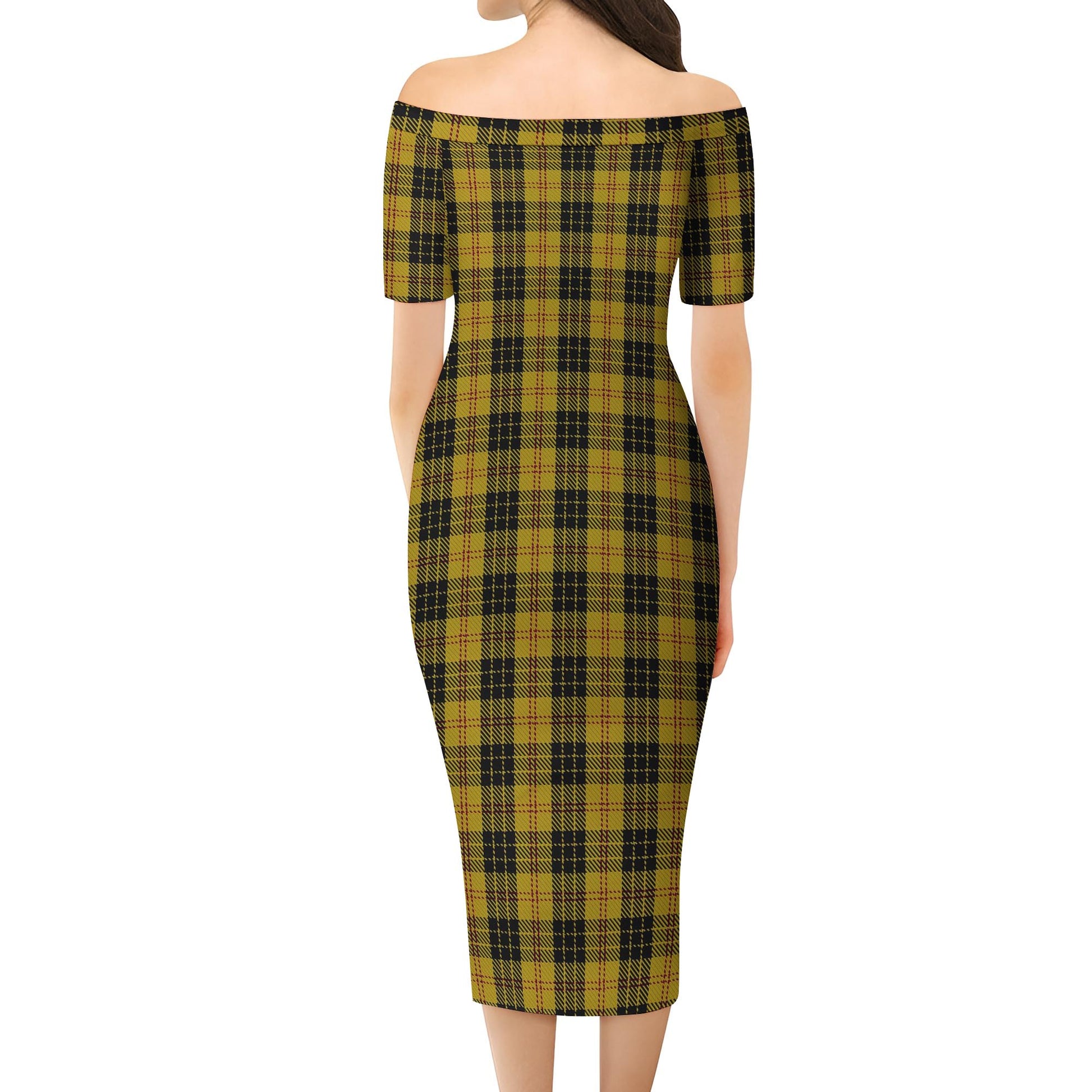 MacLeod Tartan Off Shoulder Lady Dress - Tartanvibesclothing