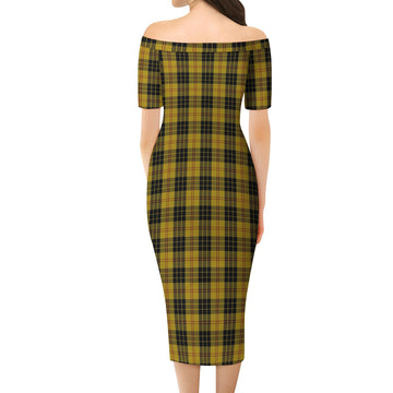 MacLeod Tartan Off Shoulder Lady Dress