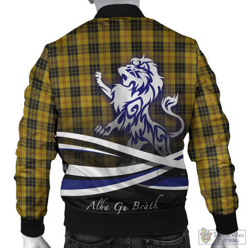 MacLeod Tartan Bomber Jacket with Alba Gu Brath Regal Lion Emblem