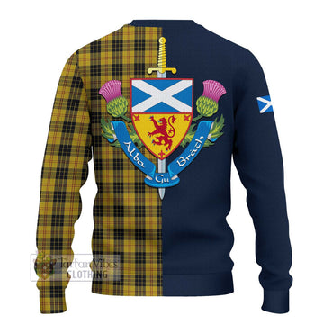 MacLeod Tartan Ugly Sweater with Scottish Lion Royal Arm Half Style