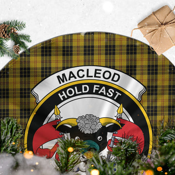 MacLeod Tartan Christmas Tree Skirt with Family Crest