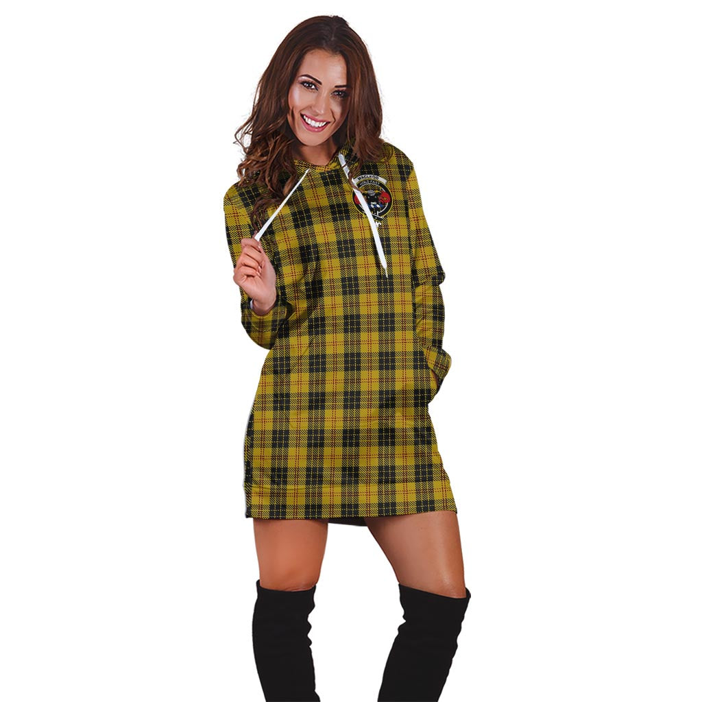 MacLeod Tartan Hoodie Dress with Family Crest - Tartan Vibes Clothing