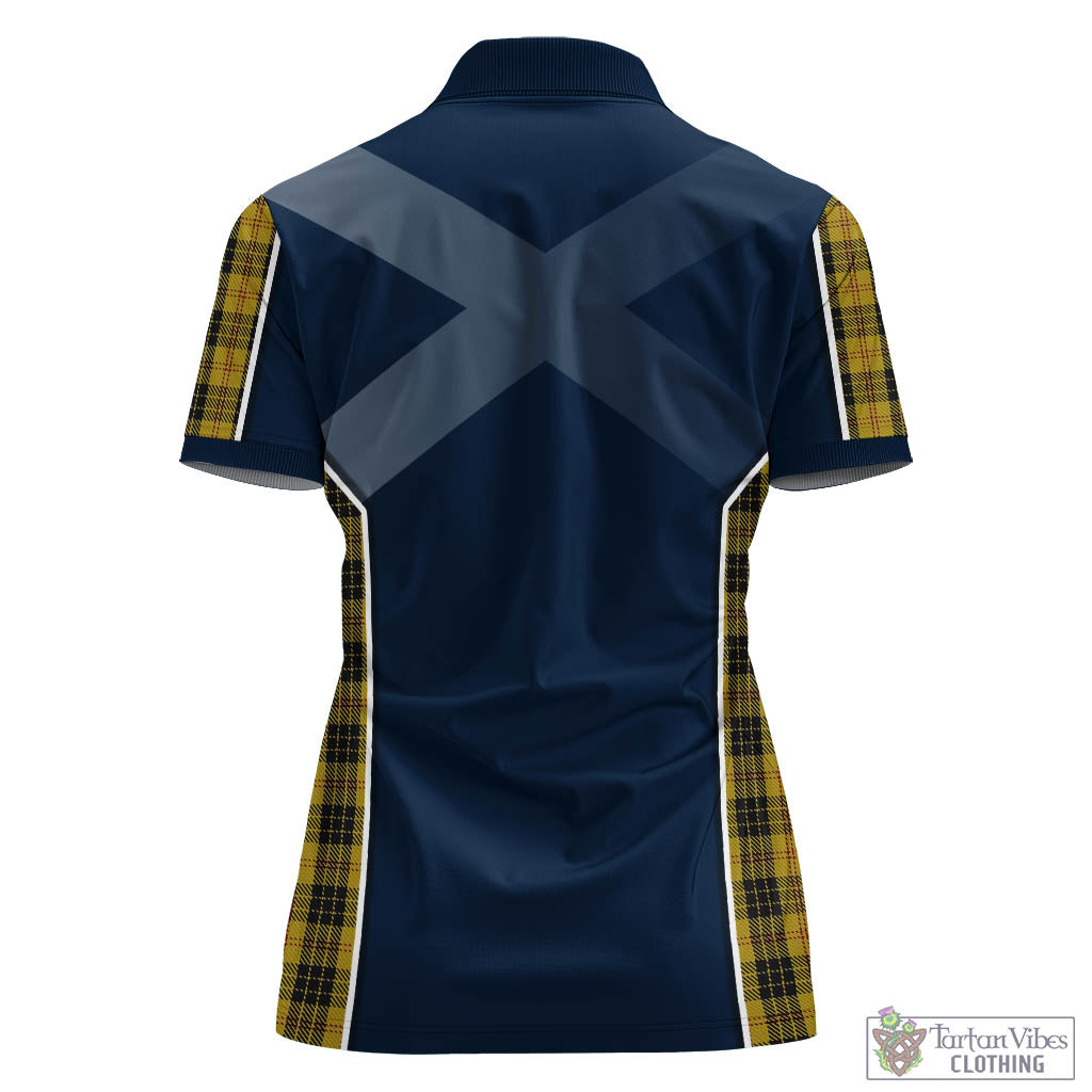 MacLeod Tartan Women's Polo Shirt with Family Crest and Lion Rampant Vibes Sport Style - Tartan Vibes Clothing