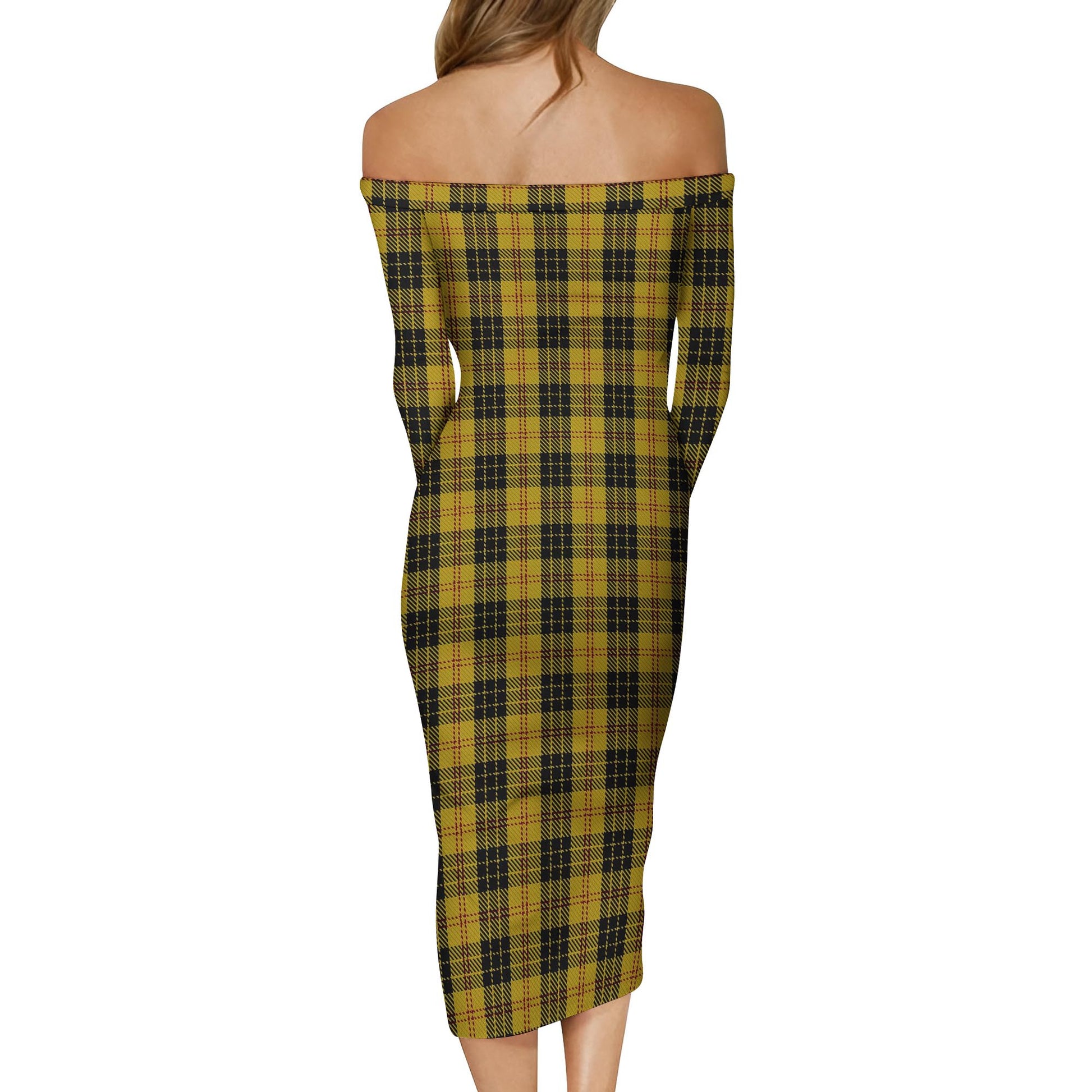 MacLeod Tartan Off Shoulder Lady Dress - Tartanvibesclothing