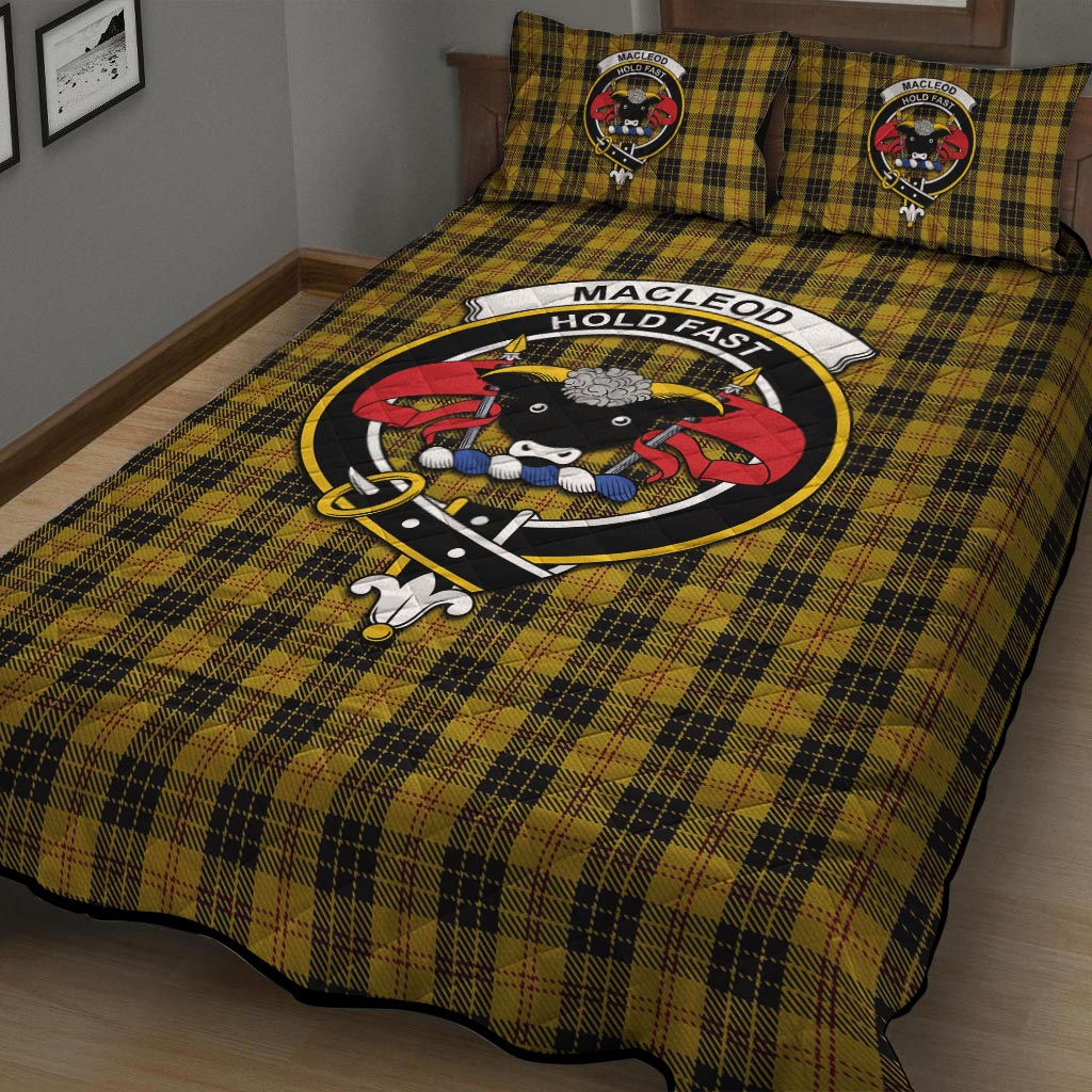 MacLeod Tartan Quilt Bed Set with Family Crest - Tartan Vibes Clothing