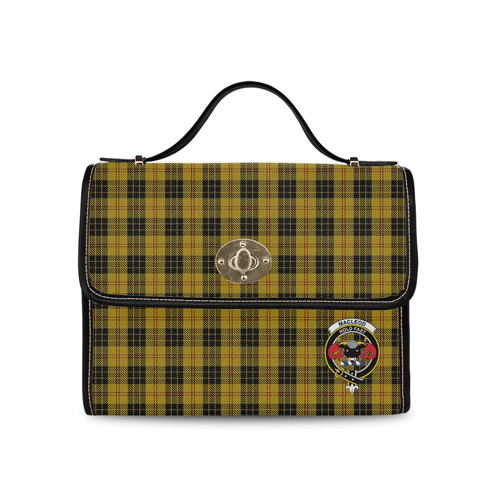 macleod-tartan-leather-strap-waterproof-canvas-bag-with-family-crest