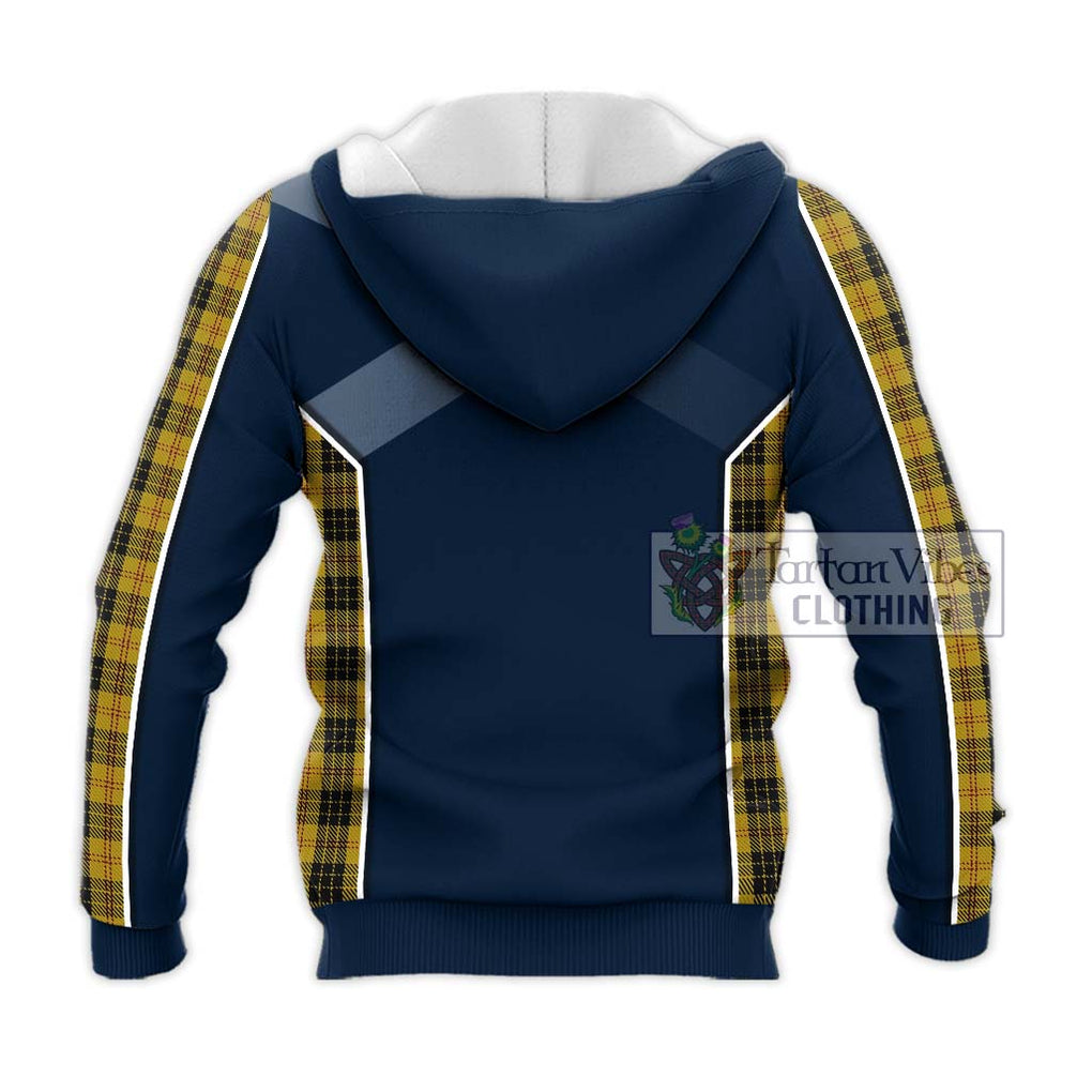 MacLeod Tartan Knitted Hoodie with Family Crest and Lion Rampant Vibes Sport Style - Tartan Vibes Clothing