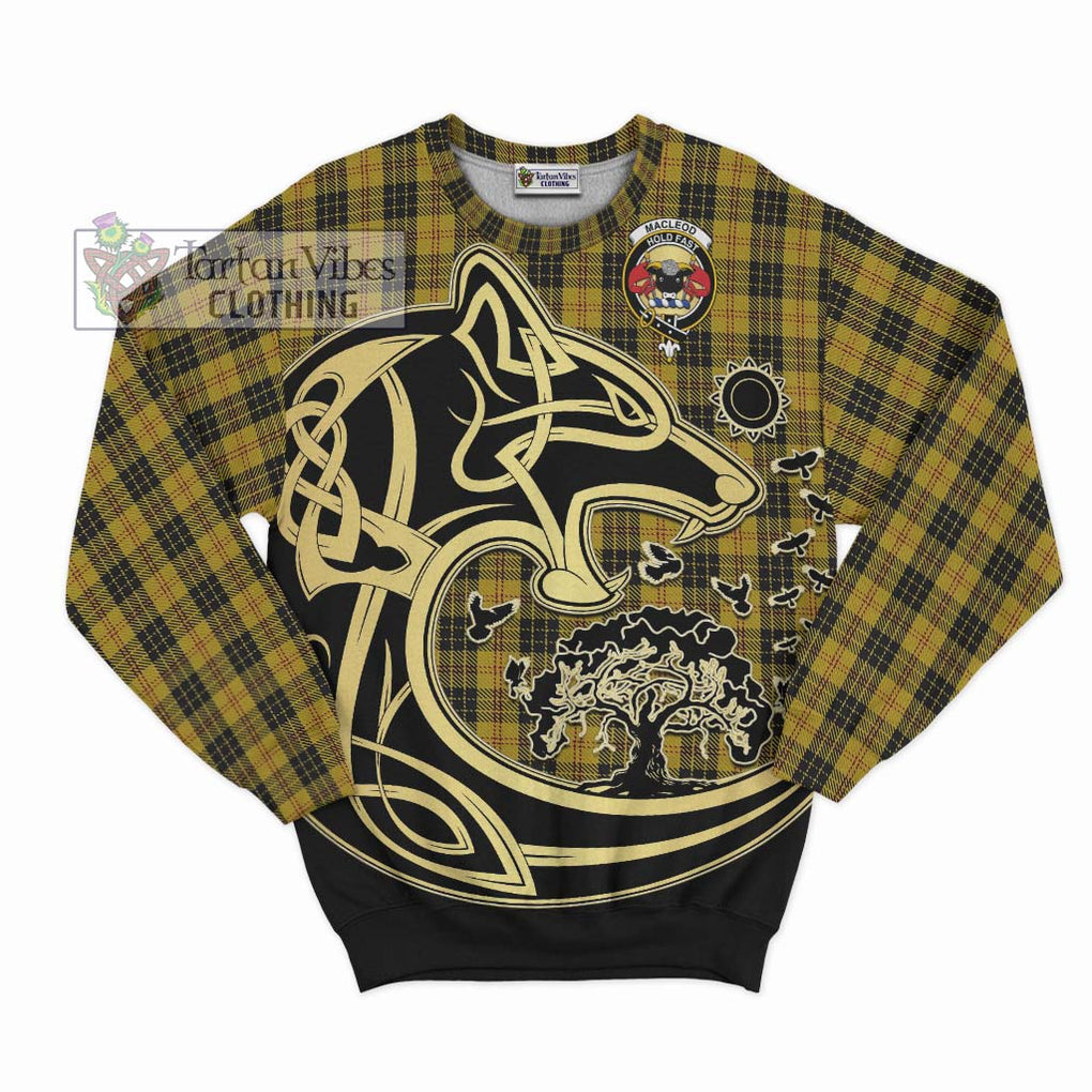 MacLeod Tartan Sweatshirt with Family Crest Celtic Wolf Style - Tartan Vibes Clothing