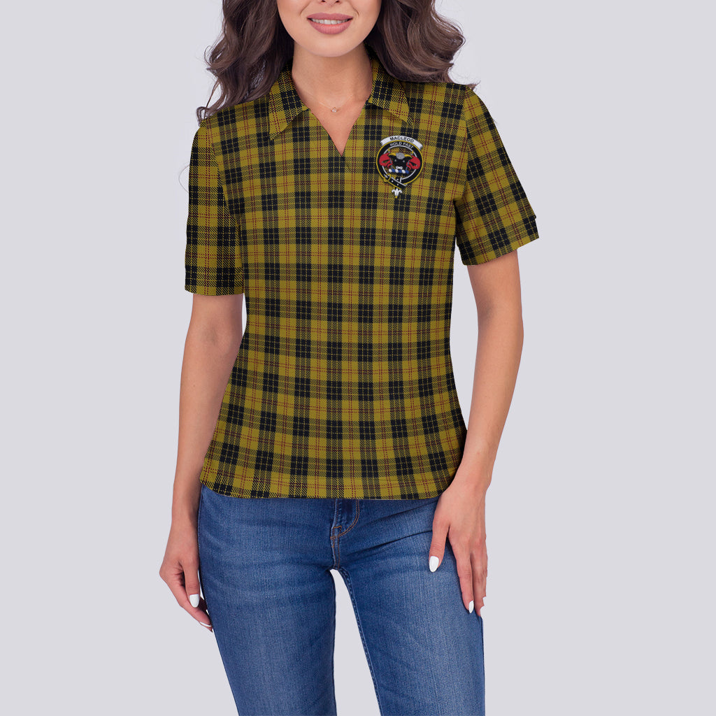 MacLeod Tartan Polo Shirt with Family Crest For Women - Tartan Vibes Clothing