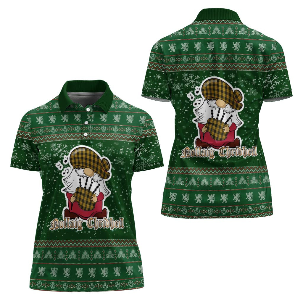 MacLeod Clan Christmas Family Polo Shirt with Funny Gnome Playing Bagpipes - Tartanvibesclothing