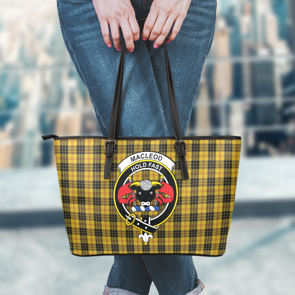 macleod-tartan-leather-tote-bag-with-family-crest