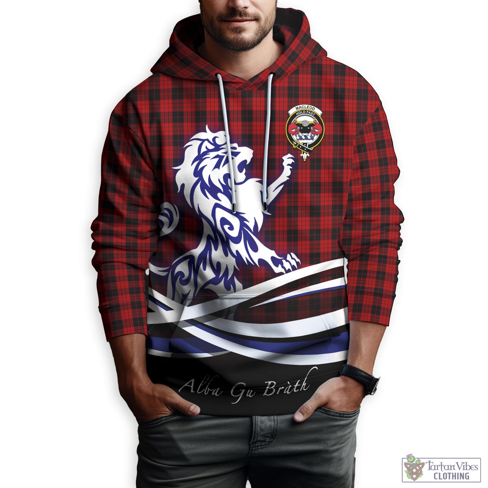 macleod-black-and-red-tartan-hoodie-with-alba-gu-brath-regal-lion-emblem