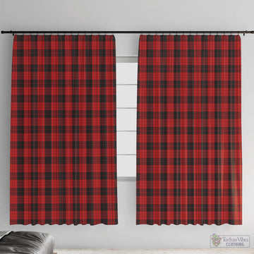 MacLeod Black and Red Tartan Window Curtain