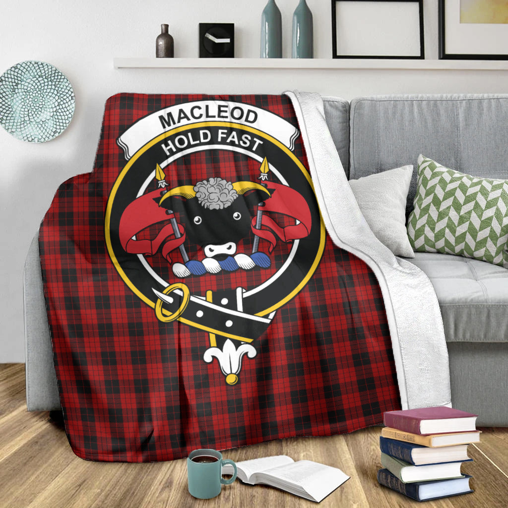 macleod-black-and-red-tartab-blanket-with-family-crest