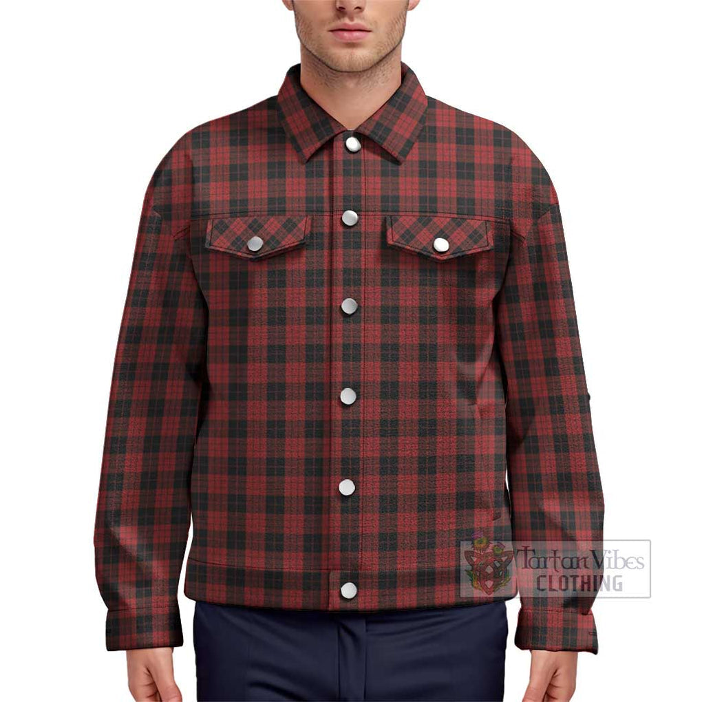 MacLeod Black and Red Tartan Unisex Lapel Cotton Jacket Unisex - Tartan Vibes Clothing