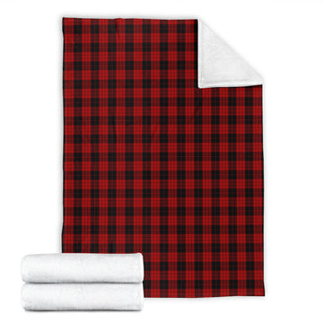 MacLeod Black and Red Tartan Blanket