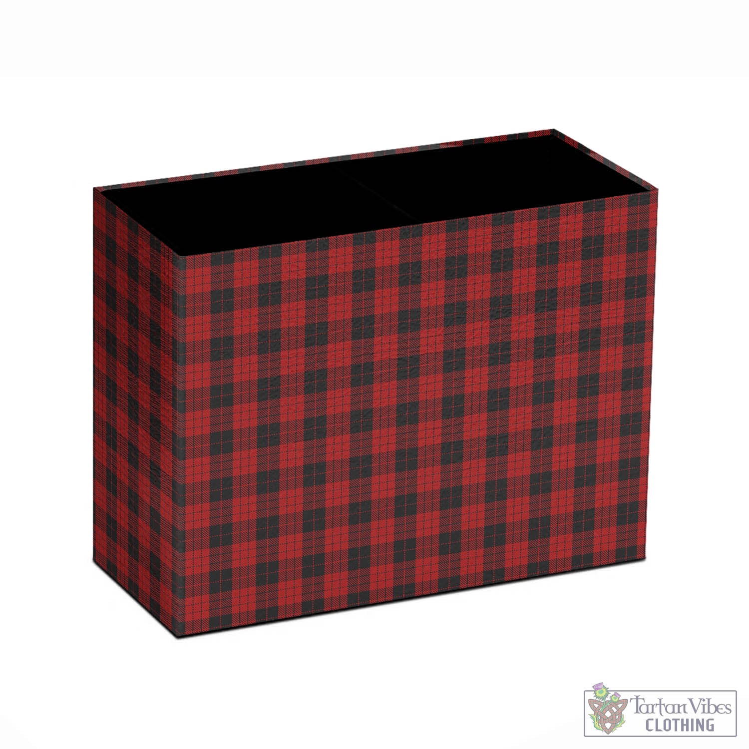 Tartan Vibes Clothing MacLeod Black and Red Tartan Pen Holder