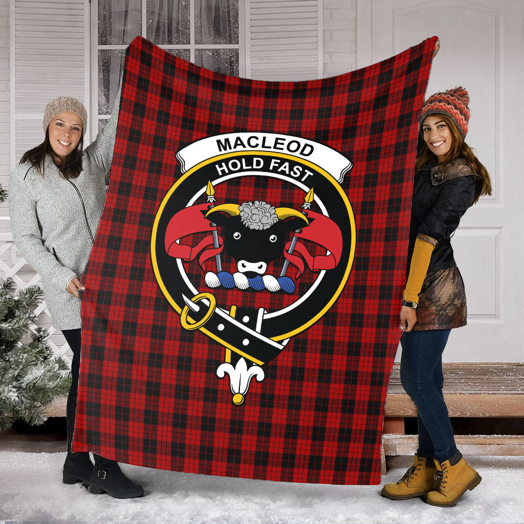 macleod-black-and-red-tartab-blanket-with-family-crest