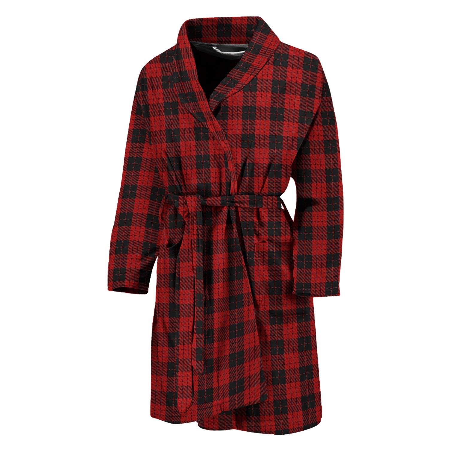 MacLeod Black and Red Tartan Bathrobe - Tartan Vibes Clothing