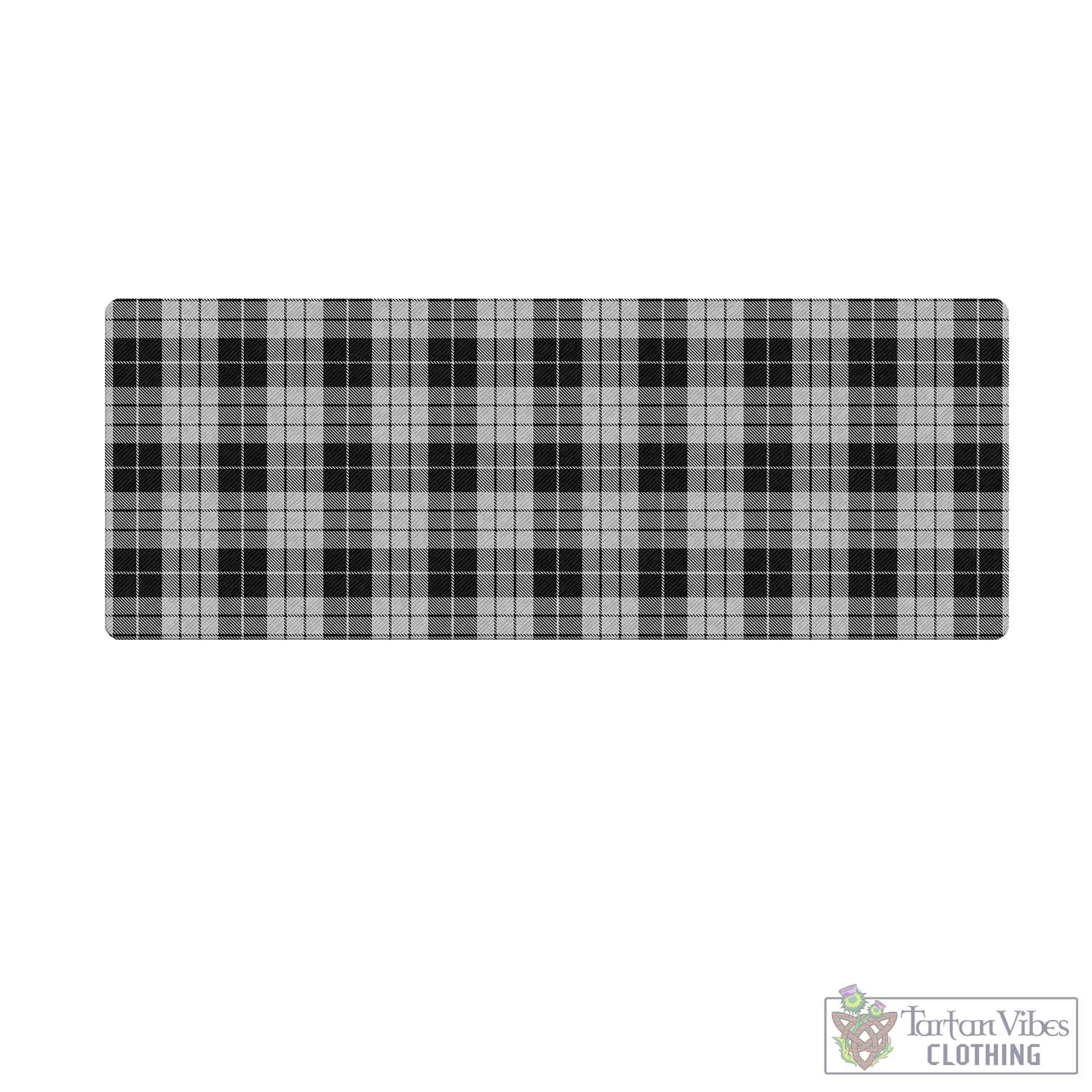 Tartan Vibes Clothing MacLeod Black and White Tartan Mouse Pad