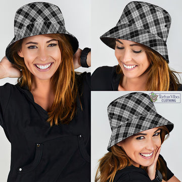 MacLeod Black and White Tartan Bucket Hat