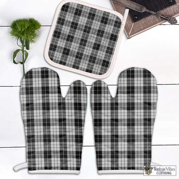 MacLeod Black and White Tartan Combo Oven Mitt & Pot-Holder