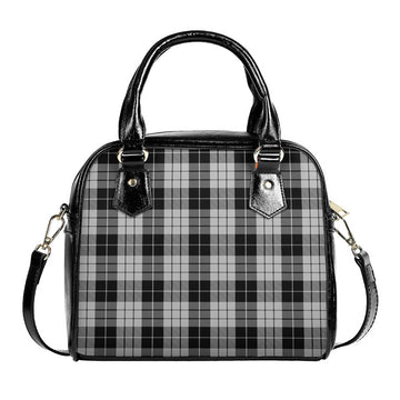 MacLeod Black and White Tartan Shoulder Handbags