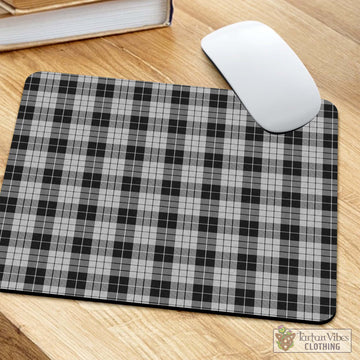 MacLeod Black and White Tartan Mouse Pad