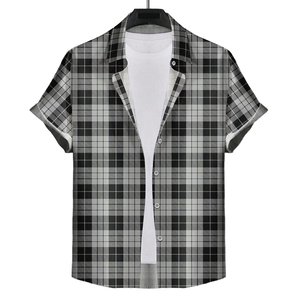 macleod-black-and-white-tartan-short-sleeve-button-down-shirt