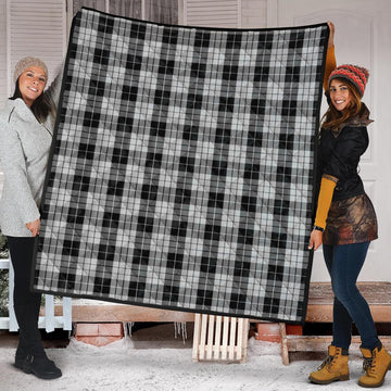 MacLeod Black and White Tartan Quilt