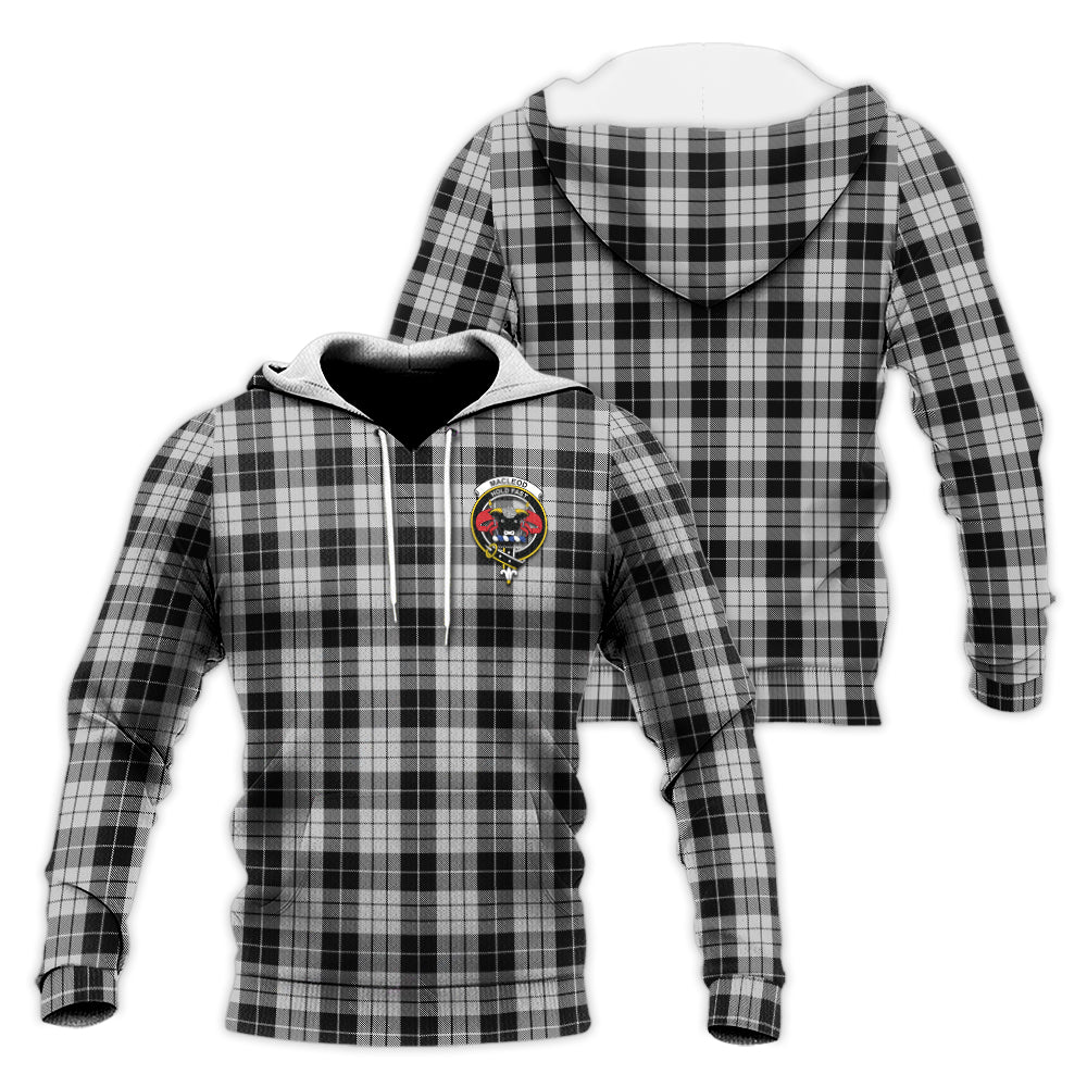 macleod-black-and-white-tartan-knitted-hoodie-with-family-crest