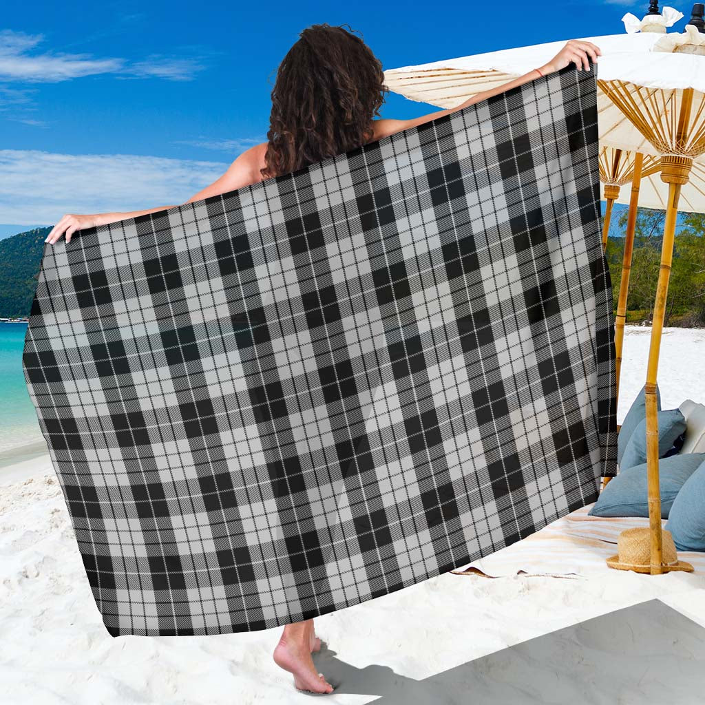 Tartan Vibes Clothing MacLeod Black and White Tartan Sarong