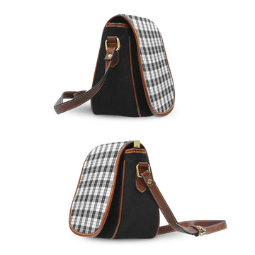 MacLeod Black and White Tartan Saddle Bag